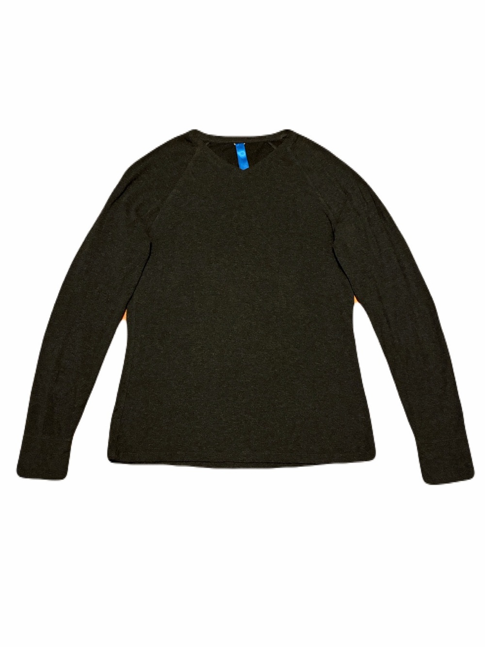 Kit and Ace West Coast Brushed Cashmere Long Sleeve in Charcoal, Men’s Medium